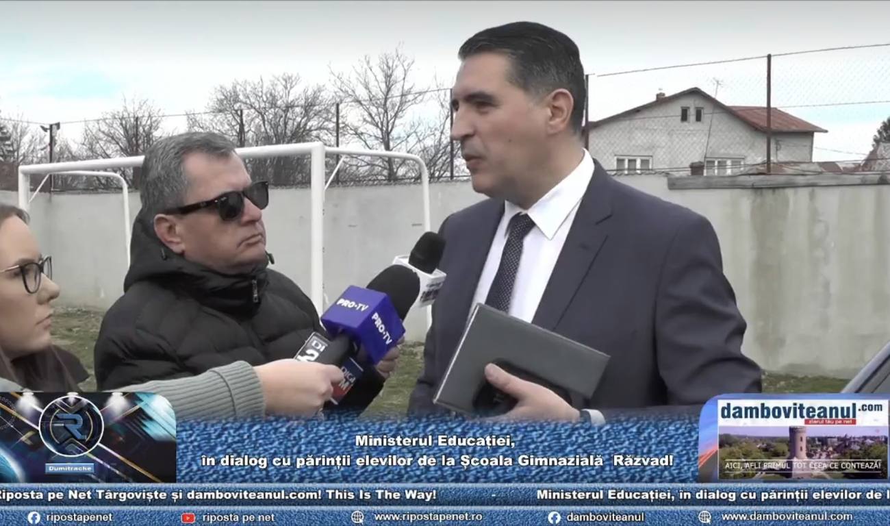 You are currently viewing Secretarul de stat în Ministerul Educației, Florin Lixandru, prezent la Răzvad, pentru a găsi soluții la problema elevului agresiv
