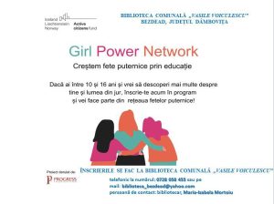 Read more about the article Adolescentele din Bezdead sunt invitate în „Rețeaua fetelor puternice”