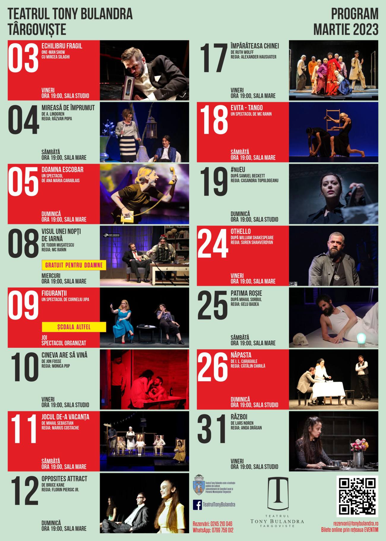 You are currently viewing Spectacolele acestui sfârșit de săptămână – la Teatrul Tony Bulandra – Târgoviște