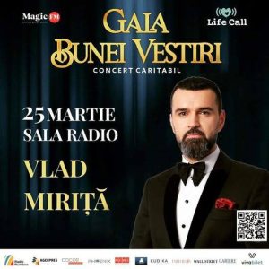 Read more about the article Vlad Miriță și Gheorghe Zamfir, vor urca pe scenă, în scop caritabil la Gala bunei Vestiri, pe 25 Martie, la Sala Radio din Capitală