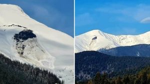 Read more about the article Avalanșă de mari dimensiuni în Munții Rodnei