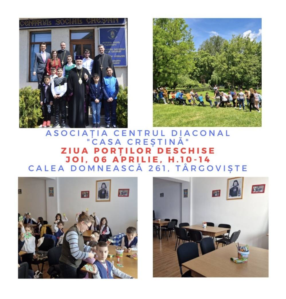 You are currently viewing ASOCIAȚIA CENTRUL DIACONAL „CASA CREȘTINĂ” ORGANIZEAZĂ UN EVENIMENT CARITABIL DE TIP „ZIUA PORȚILOR DESCHISE”