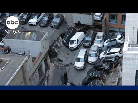 You are currently viewing O parcare supraetajată s-a prăbuşit în Manhattan