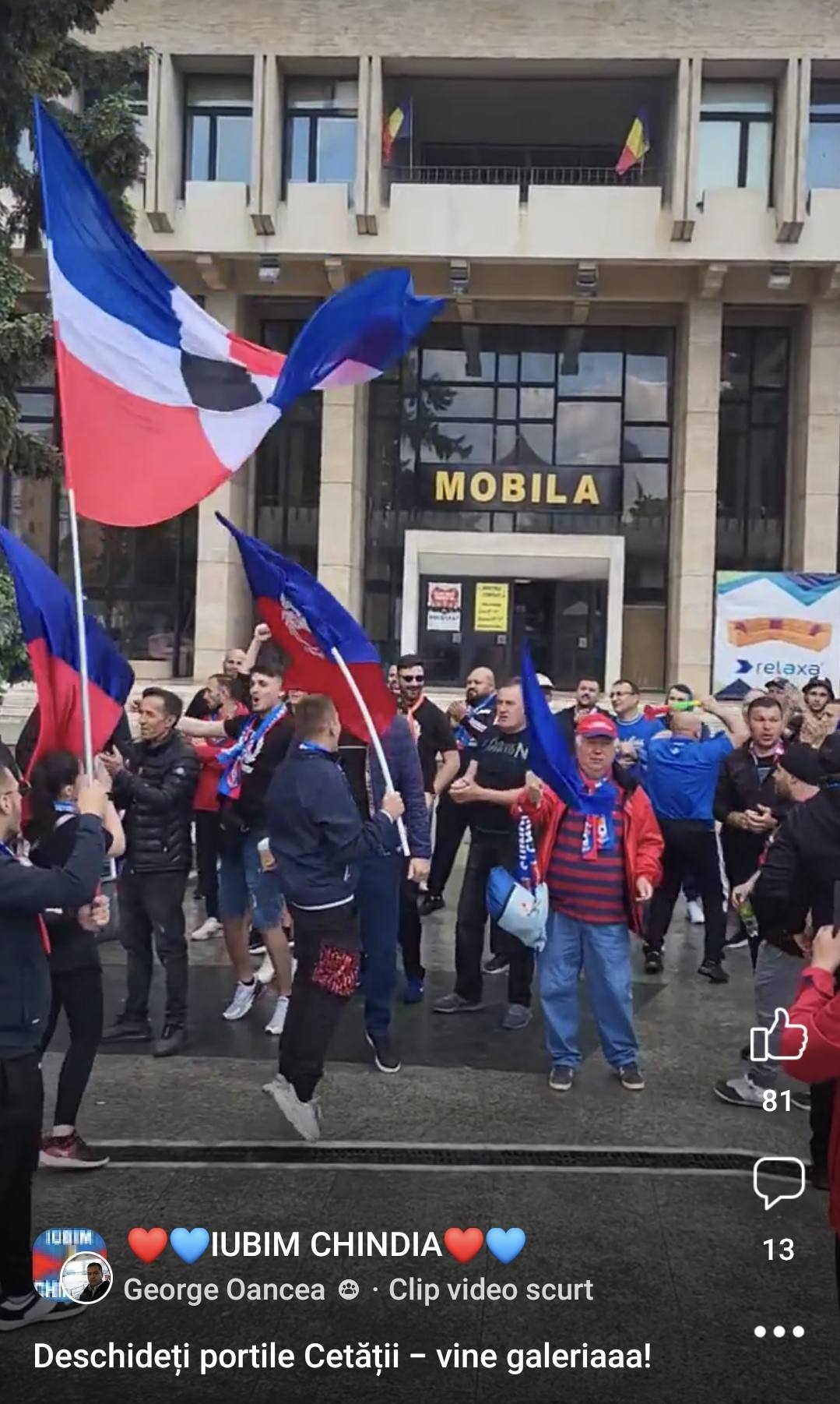 You are currently viewing VIDEO: suporterii Chindiei Târgoviște au pornit în marș prin Târgoviște, în semn de susținere, pentru clubul târgoviștean