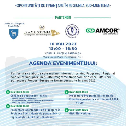 You are currently viewing Reprezentanți ai ADR Sud Muntenia, CJD și ai Camerei de Comerț Dâmbovița se întâlnesc, mâine, cu potențialii aplicanți la Programul Regional 2021-2027