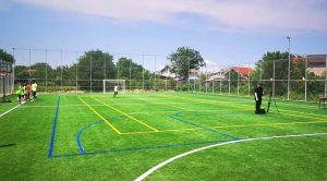 Read more about the article Teren de sport modern, inaugurat, astăzi, la Dobra