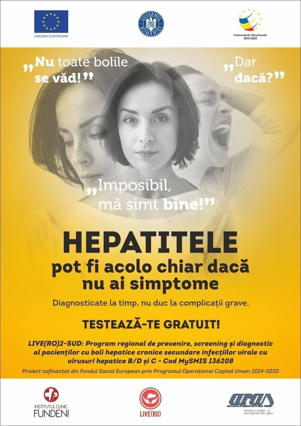 You are currently viewing Un sfert dintre românii depistați cu hepatita B sau C, în regiunea de sud a țării, inclusiv în județul Dâmbovița, refuză să continue investigațiile