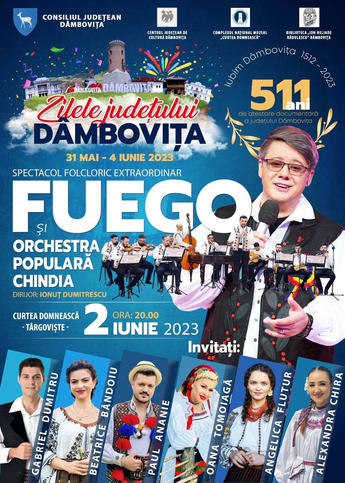 You are currently viewing Zilele județului Dâmbovița continuă astăzi cu activități culturale, sportive și un concert de zile mari