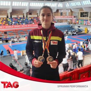 Read more about the article O sportivă din Târgoviște va reprezenta România la Turneul Mondial de Karate Youth League WKF, din Croația