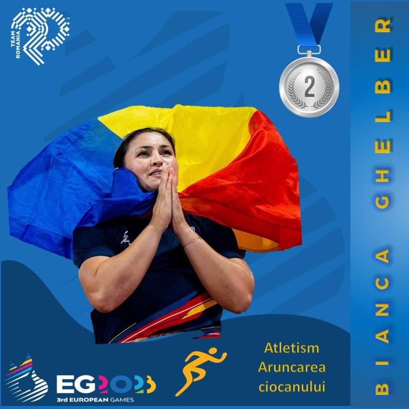 You are currently viewing Medalie de argint și de bronz  la atletism, pentru România, în cadrul Jocurilor Europene de la Cracovia