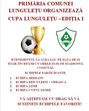 Read more about the article Pe 2 iulie va avea loc Cupa Lungulețu la fotbal