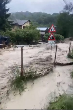 Read more about the article VIDEO Ploile abundente din ultimele zile au făcut ravagii în județul Dâmbovița: Comuna Runcu măturată de o viitură, drumul rupt, la Bezdead