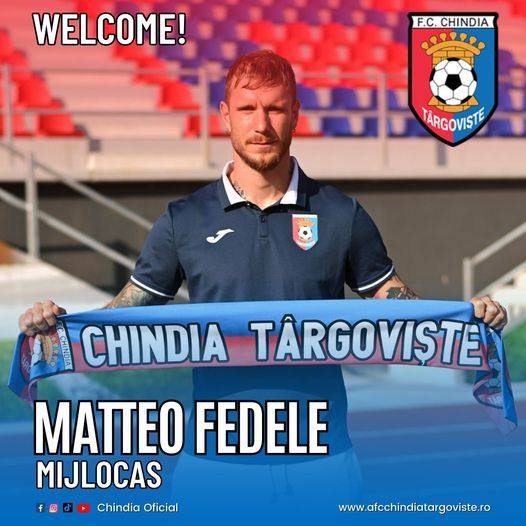 You are currently viewing Chindia Târgoviște a oficializat transferul elvețianului Matteo Fedele
