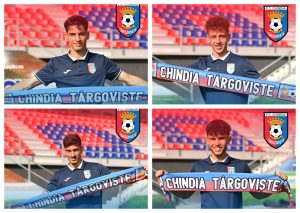 Read more about the article Patru tineri jucători prezentați de Chindia Târgoviște. Aceștia vin de la Petrolul Ploiești, FCSB, CS U Craiova și UTA Arad
