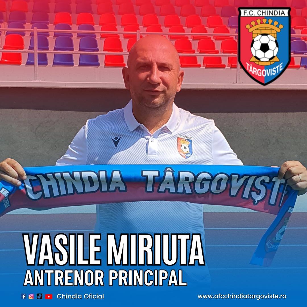 You are currently viewing Antrenorul Chindiei Târgoviște și-a ales colaboratorii! Cine se mai regăsește pe banca tehnică alături de Vasile Miriuță