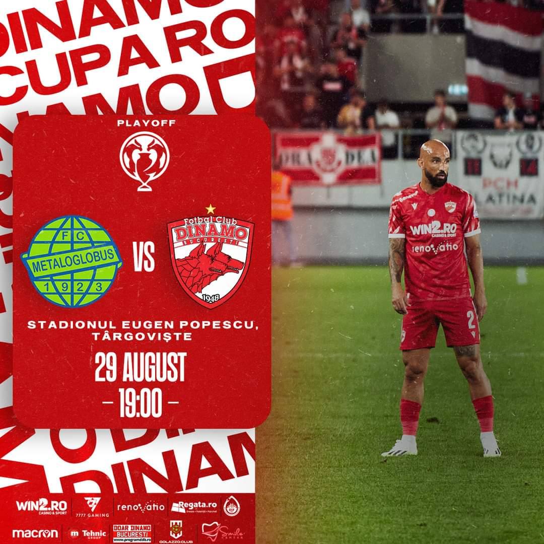 You are currently viewing Stadionul „Eugen Popescu” din Târgoviște va găzdui meciul dintre Metaloglobus și Dinamo București, din play-off-ul Cupei României