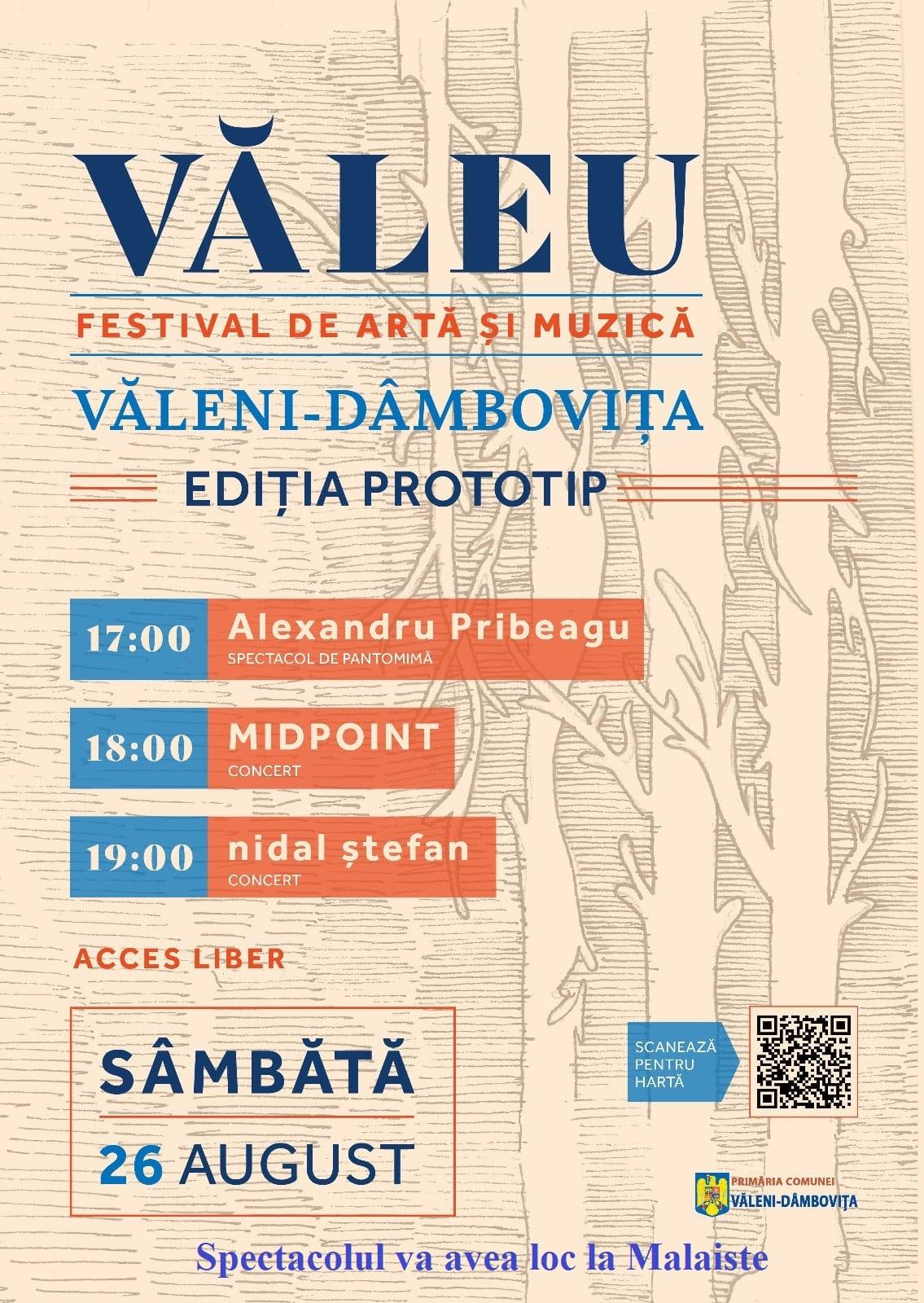 You are currently viewing Sâmbătă, la Văleni va avea loc ediția – pilot a Festivalului de Arte, Muzică și Teatru „Văleu”
