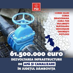 Read more about the article Întreaga comună Corbii Mari va beneficia de rețea de canalizare.