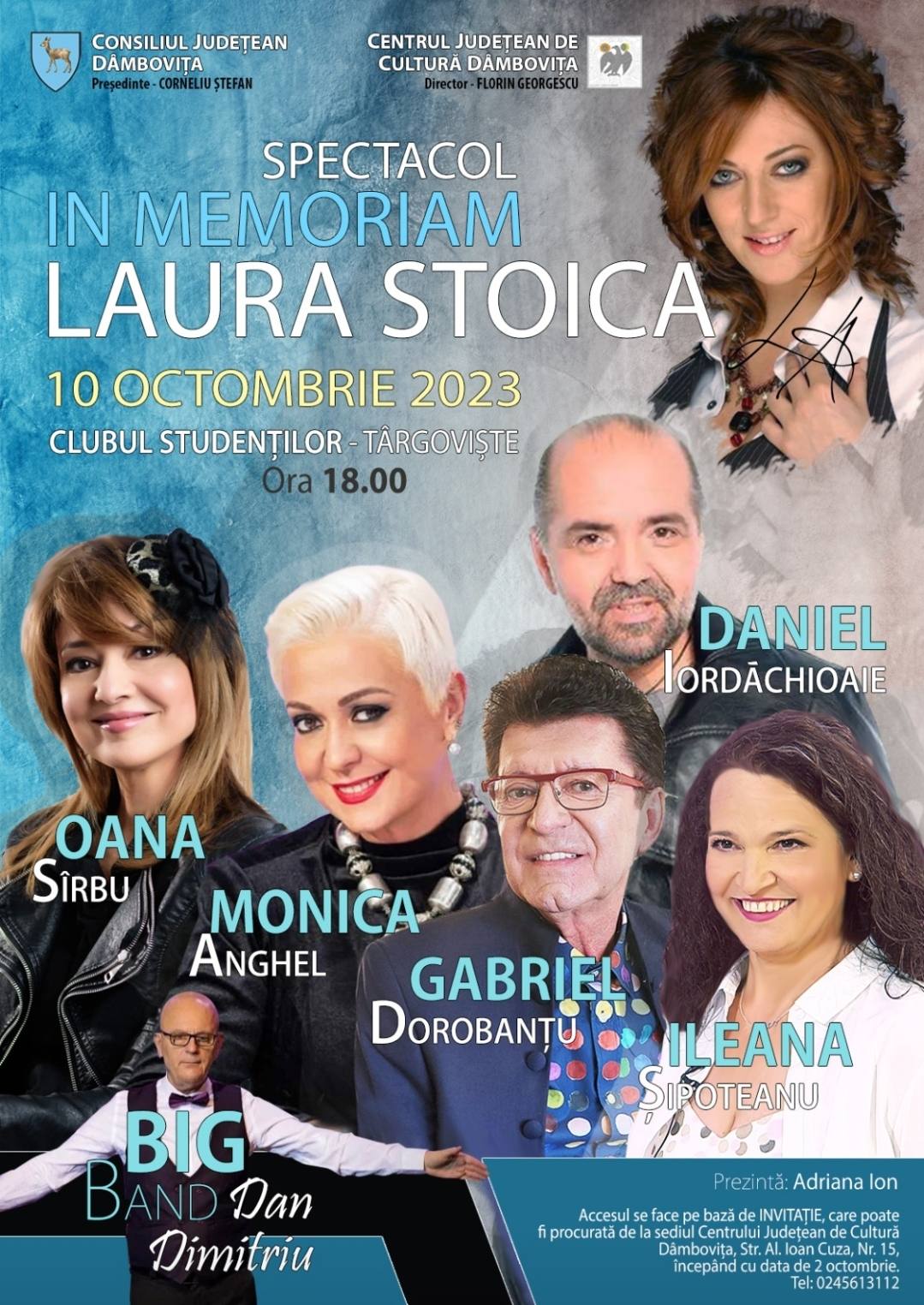 You are currently viewing În această seară, va avea loc, la Târgoviște, spectacolul „In memoriam Laura Stoica”