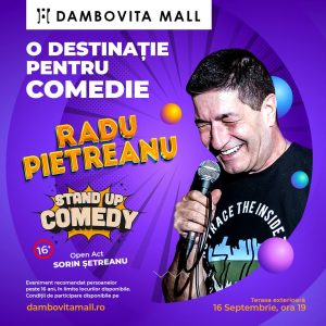 Read more about the article Radu Pietreanu aduce comedia, sâmbătă, la Dâmbovița Mall