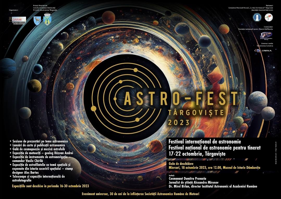 You are currently viewing Activități interesante la Festivalul de astronomie din cadrul ASTRO-FEST 2023 la Târgoviște