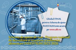 Read more about the article Claudia Gilia: AFIR a afișat oficial Ghidul final și anexele pentru Programul național de dezvoltare și susținere a industriei alimentare, INVESTALIM