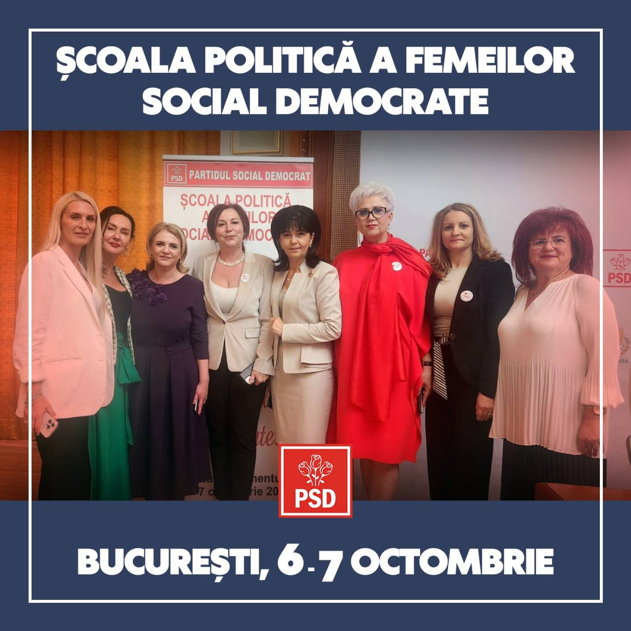 You are currently viewing Delegație numeroasă a OFSD Dâmbovița, la Școala Politică a Femeilor Social Democrate din acest weekend
