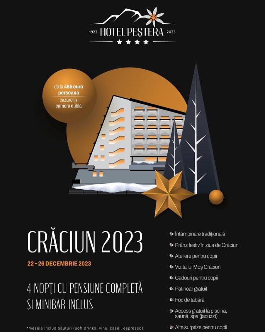 You are currently viewing Hotel Peștera începe rezervările pentru Crăciun