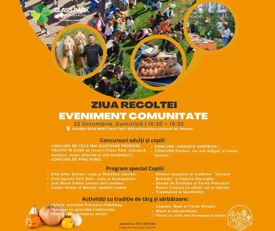 You are currently viewing Festival Stradal de Ziua Recoltei, în Class Park