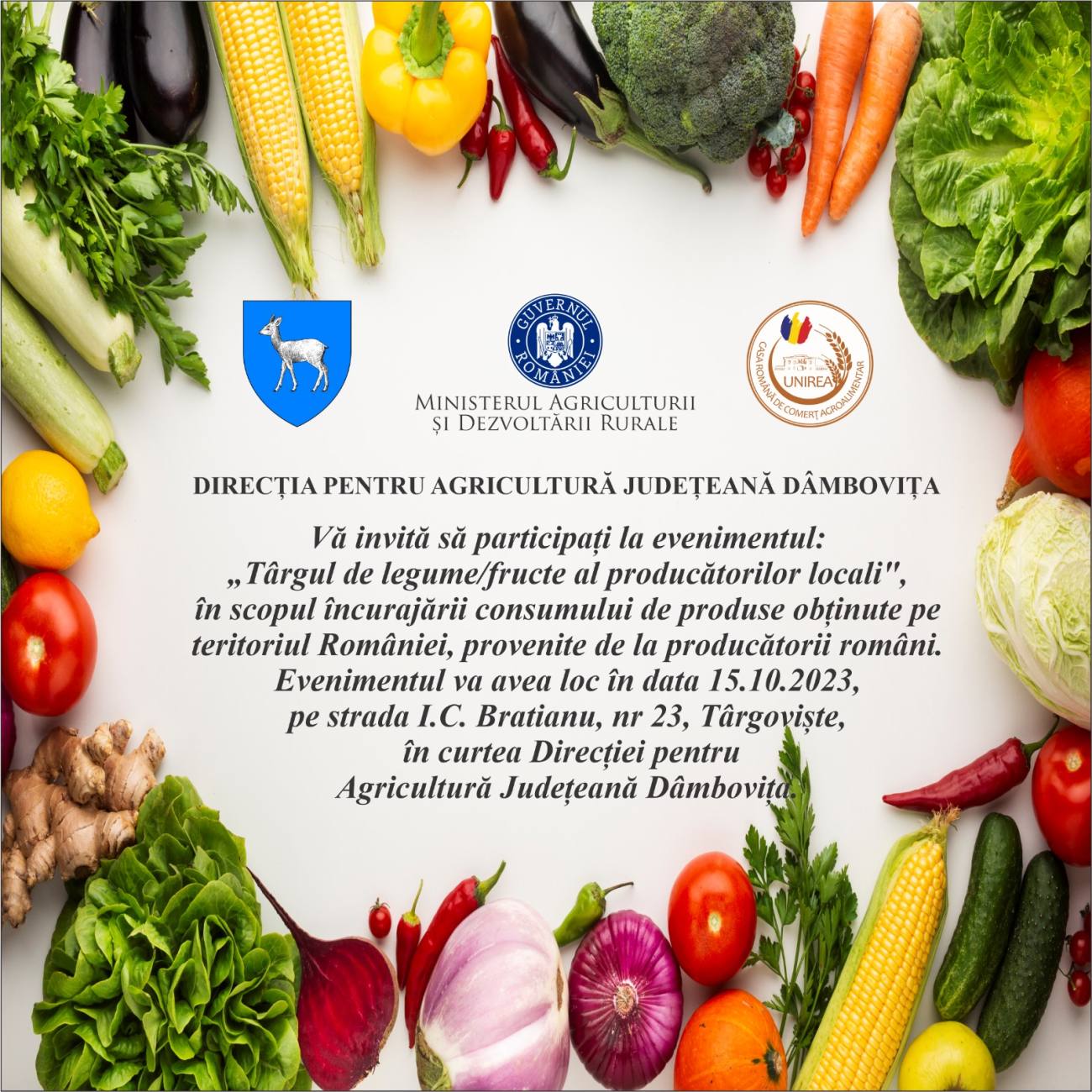 You are currently viewing O nouă ediție a Târgului de Legume și Fructe al producătorilor locali, duminica viitoare, la Târgoviște