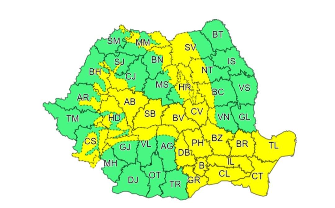 You are currently viewing COD GALBEN de vânt puternic în județul Dâmbovița