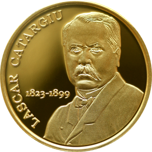 Read more about the article Banca Naţională a României va lansa în circuitul numismatic o monedă din aur cu tema 200 de ani de la nașterea lui Lascăr Catargiu