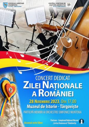 Read more about the article Concert dedicat Zilei Naționale a României, la Muzeul de Istorie din Târgovişte
