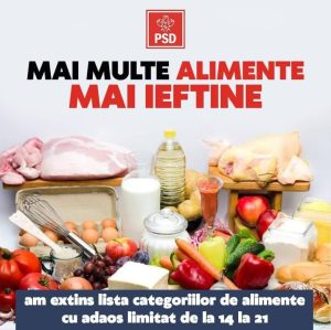 Read more about the article PSD Dâmbovița: se prelungește limitarea adaosului comercial la unele alimente de bază pentru încă 3 luni