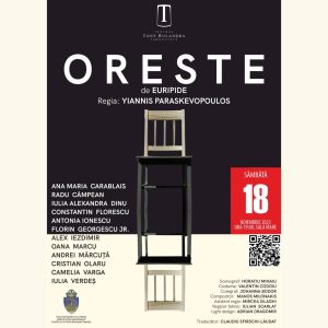 Read more about the article Oreste, de Euripide, diseară, în Sala Mare a Teatrului „Tony Bulandra”