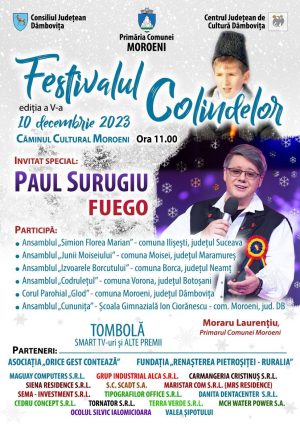 Read more about the article La Moroieni va avea loc „Festivalul Colindelor”, ediția a V-a!