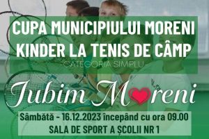 Read more about the article Micii sportivi din Moreni sunt invitați să se înscrie la „Cupa Municipiului Moreni – Kinder, la tenis de câmp”