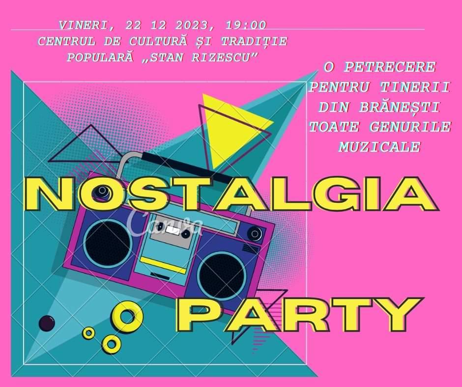 You are currently viewing Nostalgia Party, diseară, pentru tinerii din Brănești