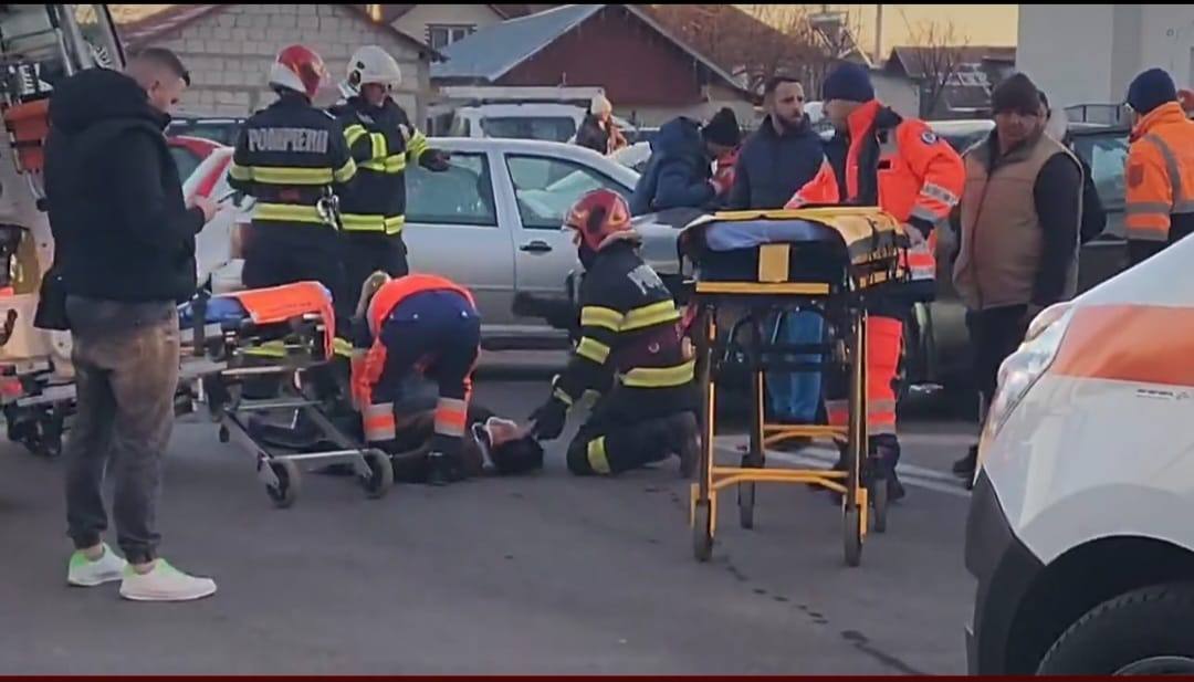You are currently viewing Accident rutier în Târgoviște, zona Prepeleac! Două persoane sunt rănite!