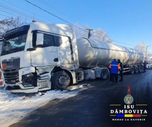 Read more about the article DÂMBOVIȚA: Accident rutier pe DN 61 – Uliești!