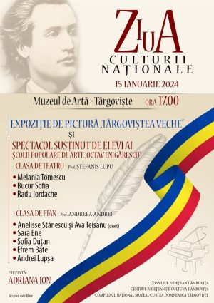 Read more about the article Ziua Culturii Naționale va fi marcată de Centrul Județean de Cultură Dâmbovița!