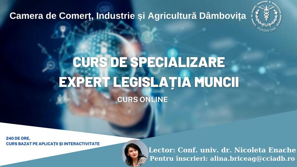 You are currently viewing Camera de Comerț Dâmbovița organizează curs de Expert în legislația muncii