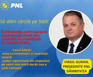 Read more about the article Virgil Guran, președinte PNL Dâmbovița: Corneliu Ștefan pedepsește performanța