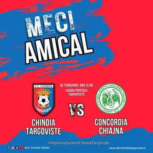 Read more about the article Chindia Târgoviște, un nou test de verificare. Mâine, amical cu ilfovenii de la Concordia Chiajna