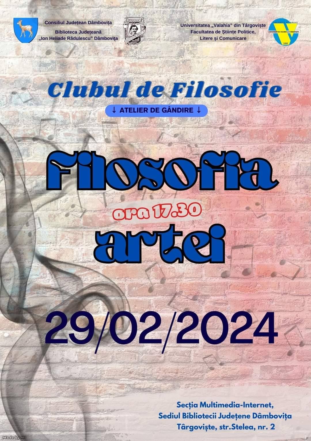 You are currently viewing La Biblioteca Județeană ” I. H. Răfulescu” va avea loc o nouă întâlnire a Clubului de filosofie