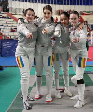 Read more about the article Echipa feminină de sabie a României, clasată pe locul 5 la Europenele de cadeţi