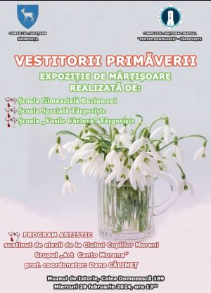 Read more about the article La Muzeul de Istorie din Târgoviște va avea loc expoziția de mărțișoare „VESTITORII PRIMĂVERII”