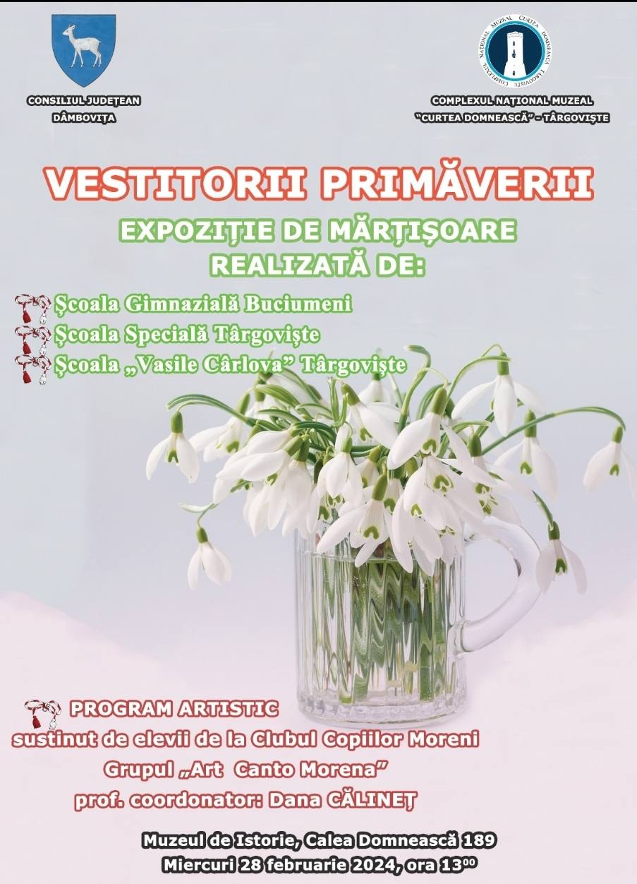 You are currently viewing La Muzeul de Istorie din Târgoviște va avea loc expoziția de mărțișoare „VESTITORII PRIMĂVERII”