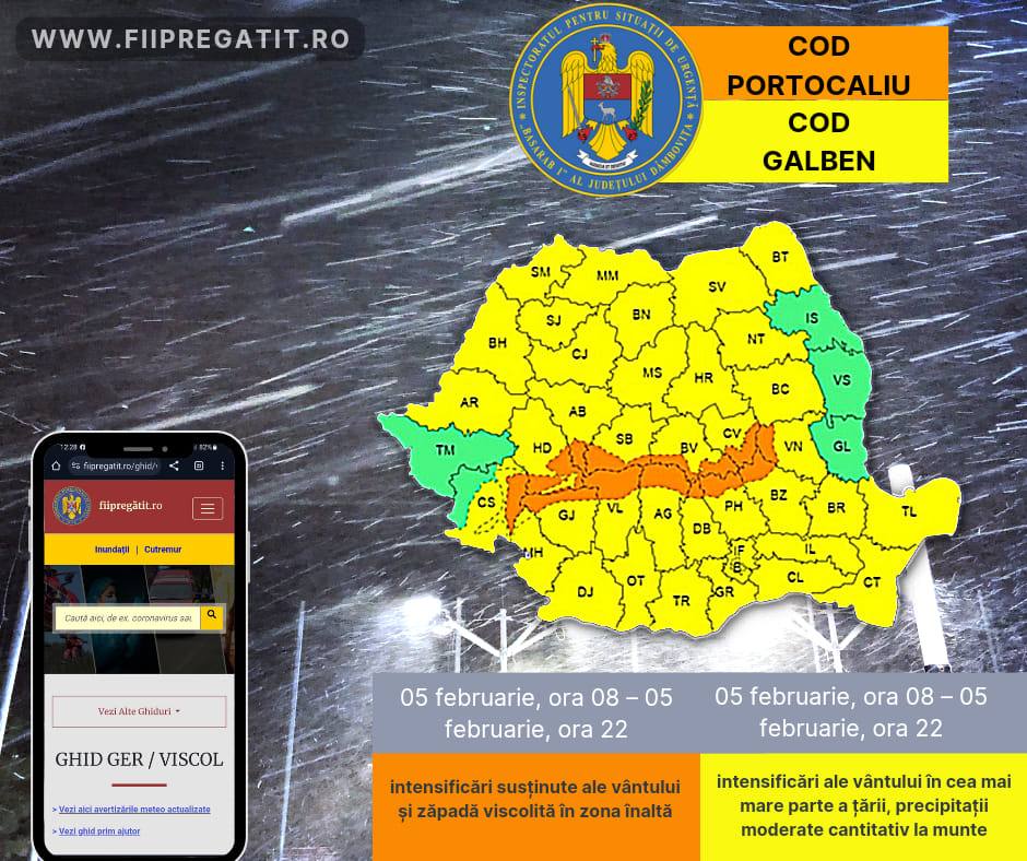 You are currently viewing ISU Dâmbovița, recomandări pentru cetățeni, în contextul avertizărilor meteorologice