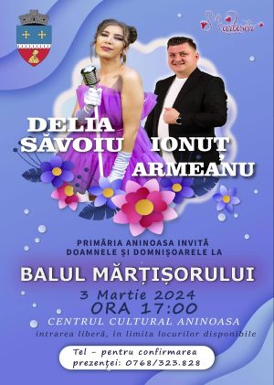 Read more about the article Doamnele din Aninoasa sunt invitate, duminică, la „Balul Mărțișorului”